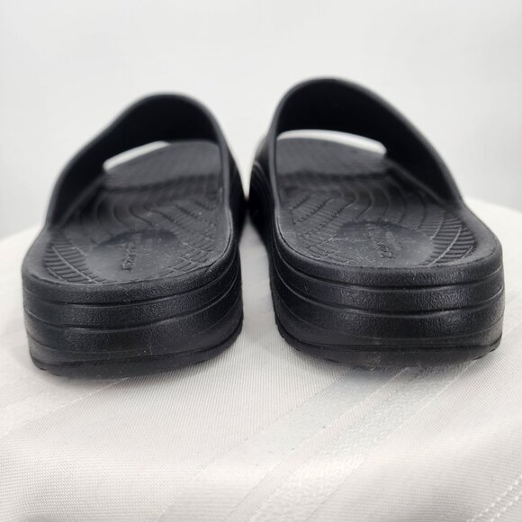 ANYWEAR Vibe Black EVA Slip On Recovery Sandals Size 9 NWT - Picture 4 of 10